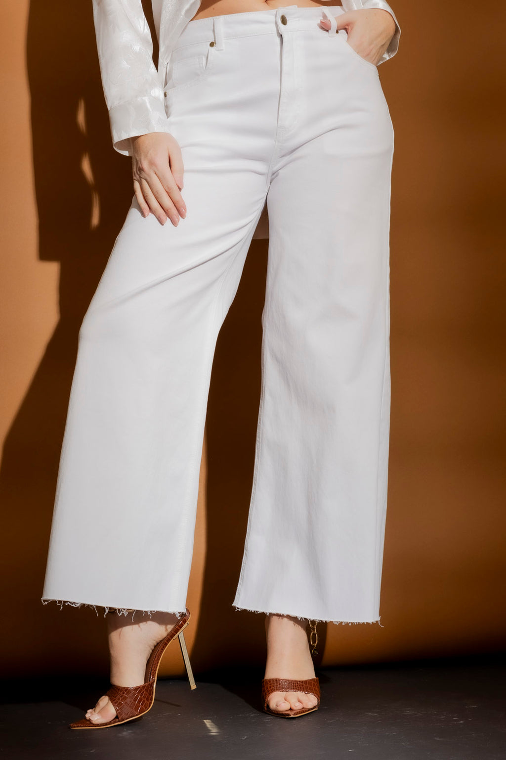 White Wide Leg Jean