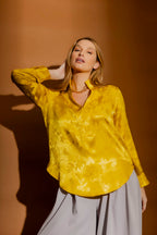 Marigold Jacquard Milan Blogger Shirt