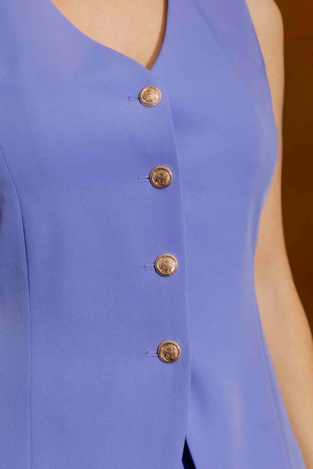 Cornflower Belted Vest