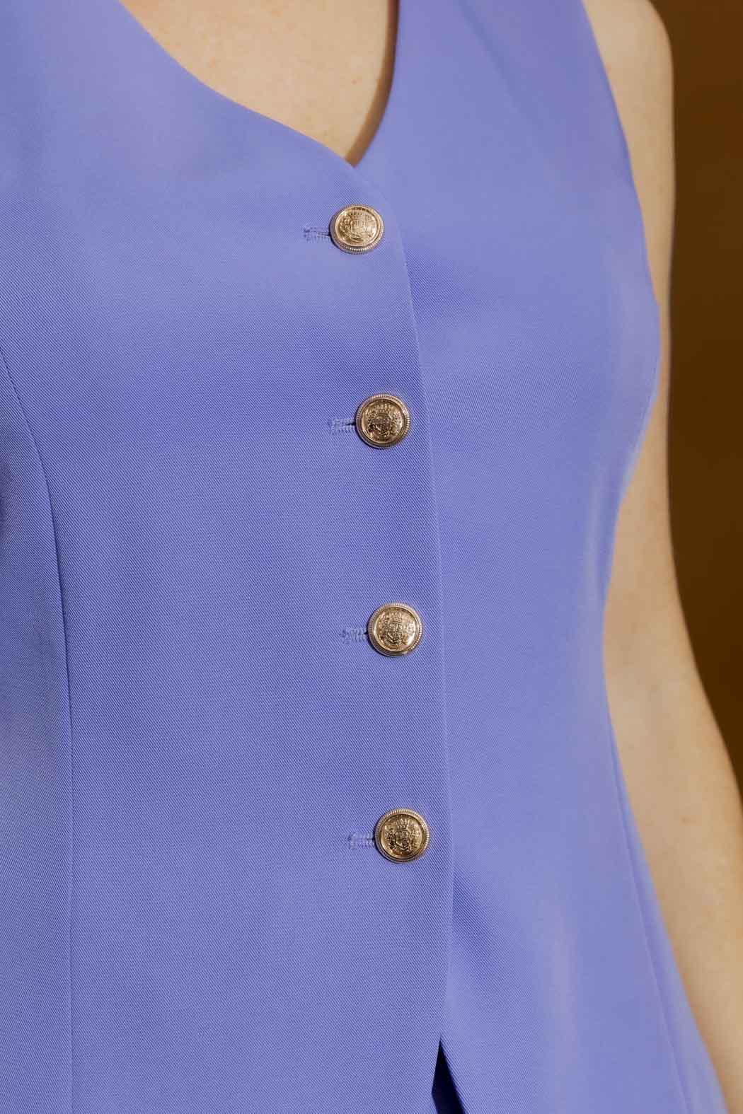 Cornflower Belted Vest