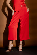 Red Cleo Ankle Pant