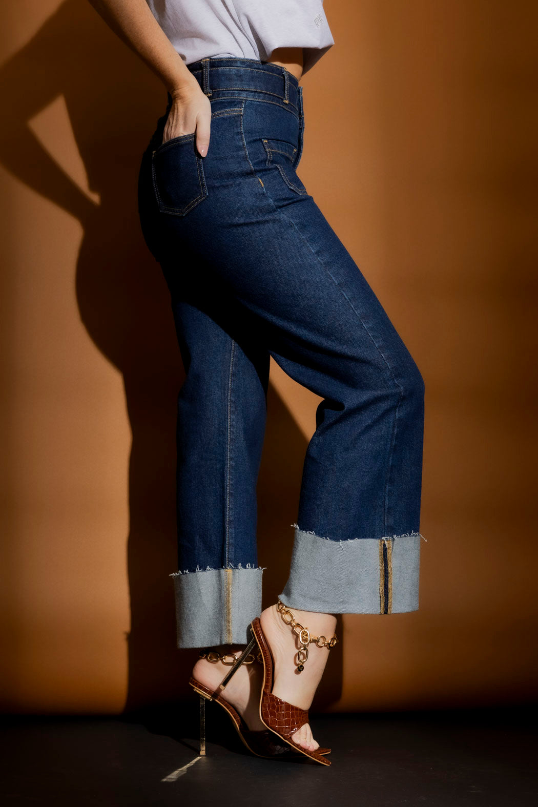 Dark Denim Stretch Pocket Jean Dark Denim