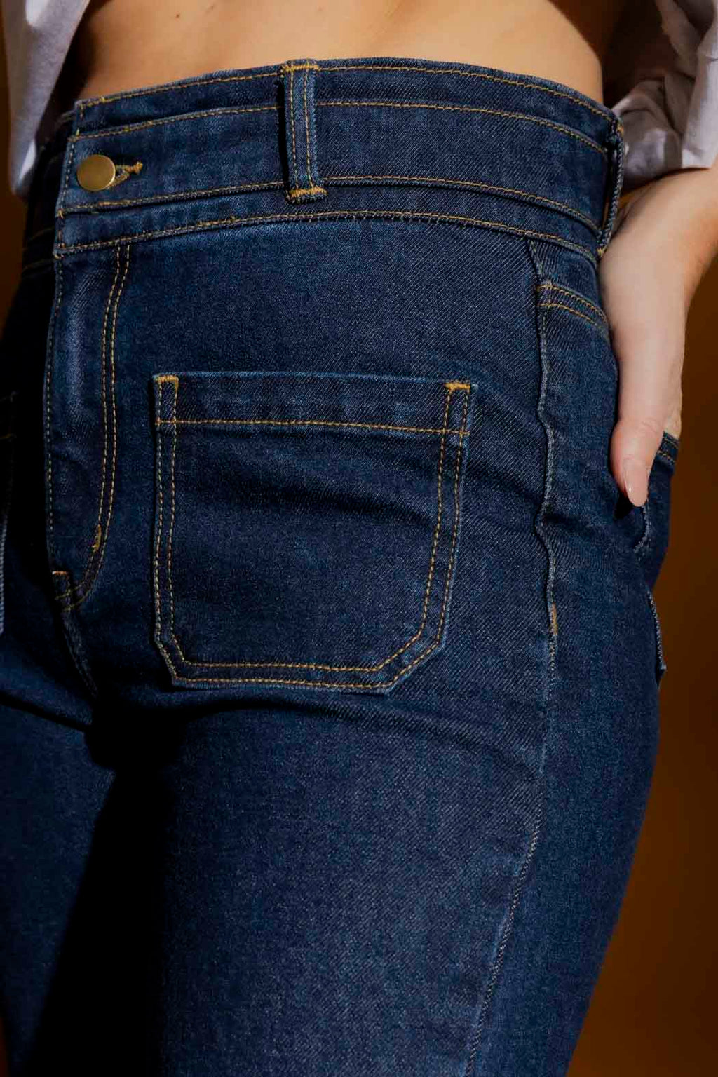 Dark Denim Stretch Pocket Jean Dark Denim