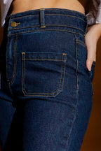 Dark Denim Stretch Pocket Jean Dark Denim