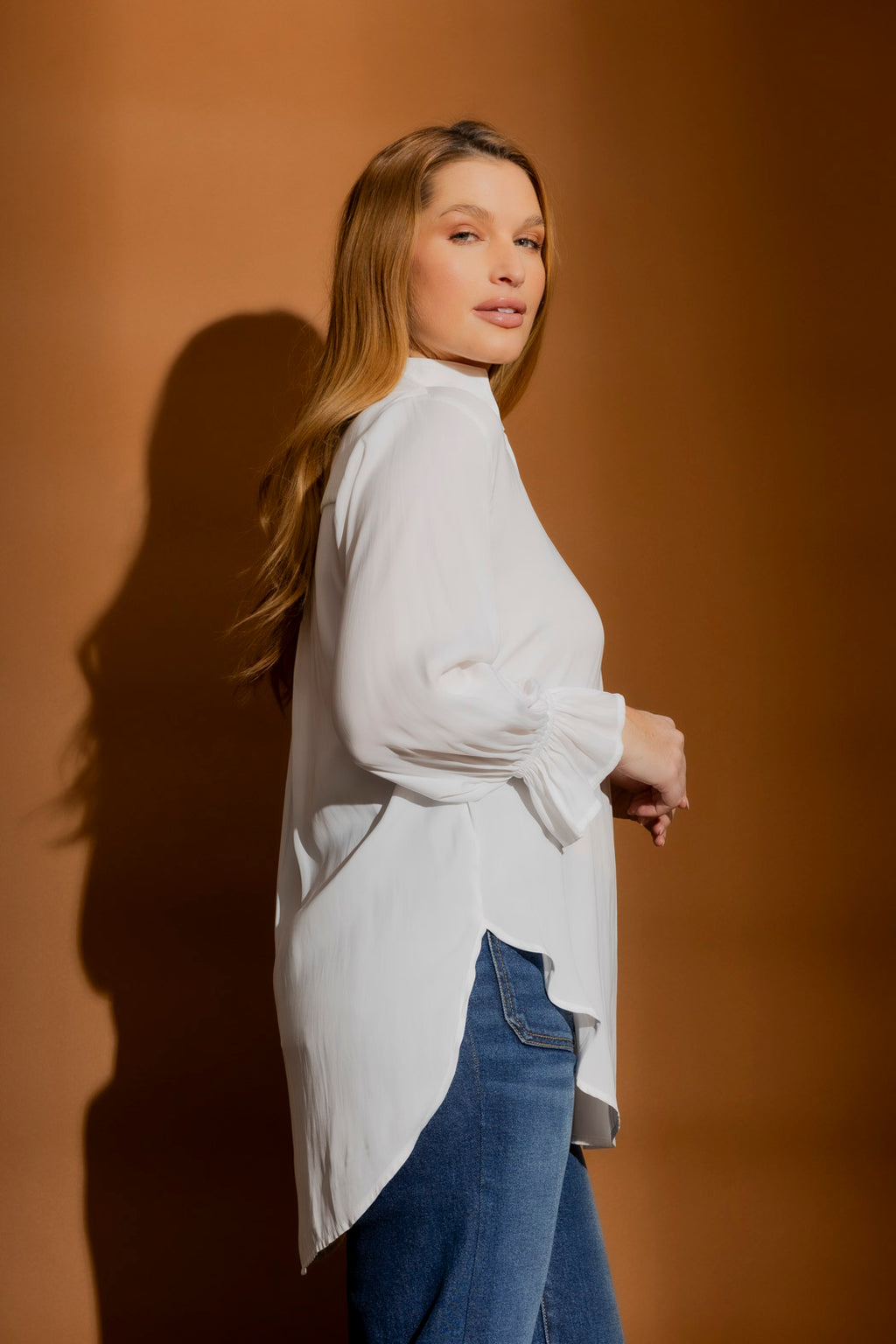 White Femme Blogger Shirt