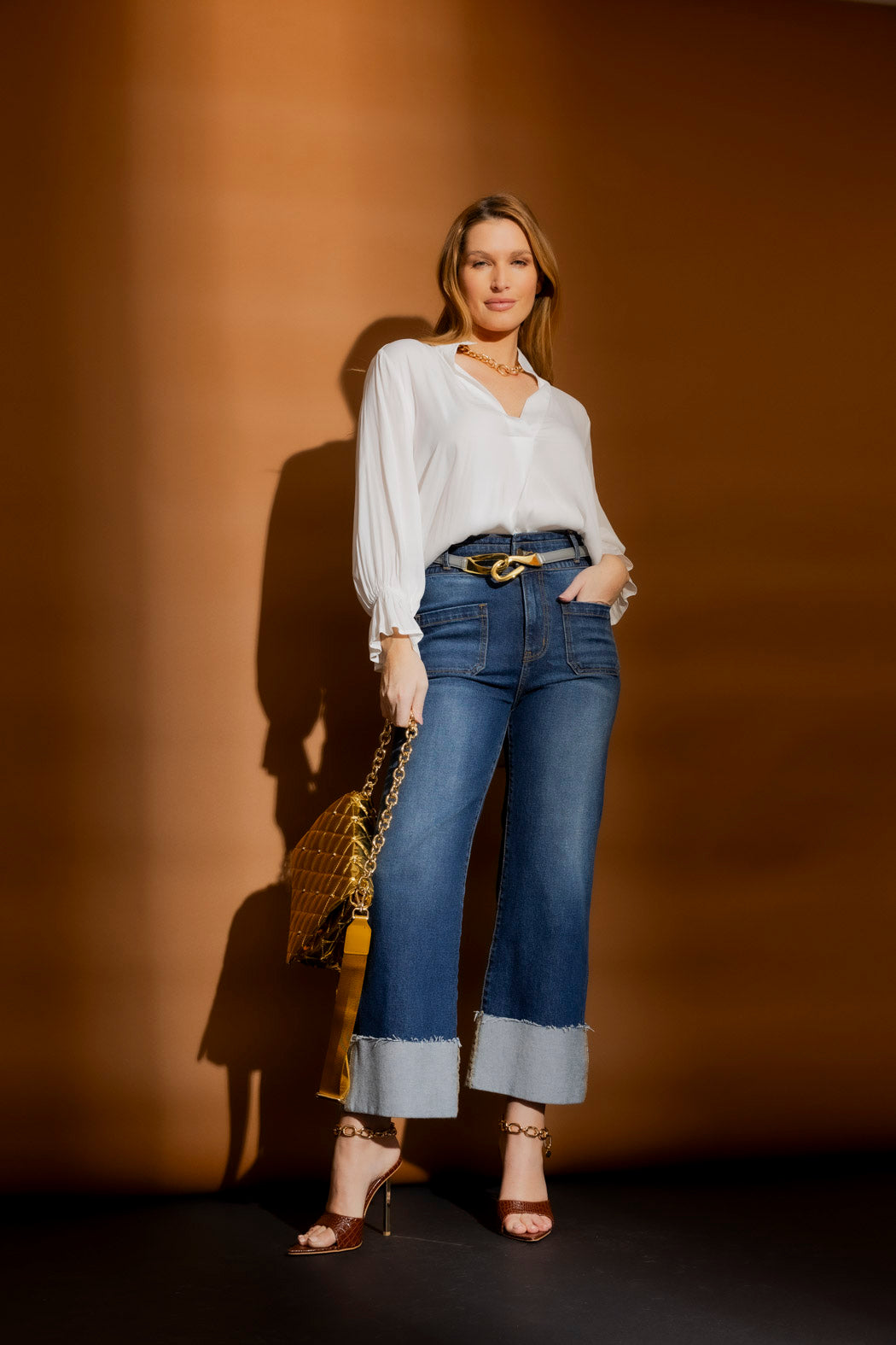 White Femme Blogger Shirt