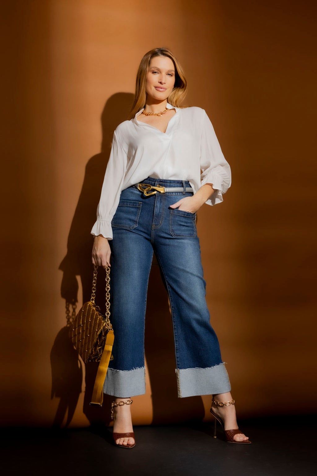 Mid Blue Stretch Pocket Jean Mid Blue