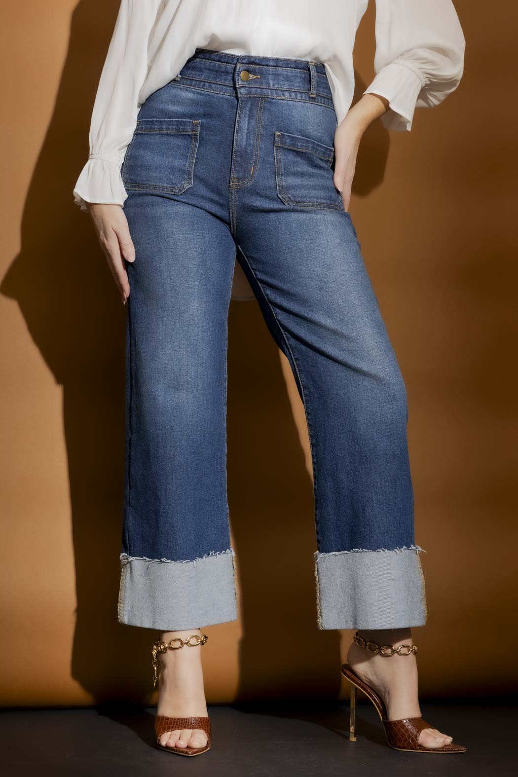 Mid Blue Stretch Pocket Jean Mid Blue