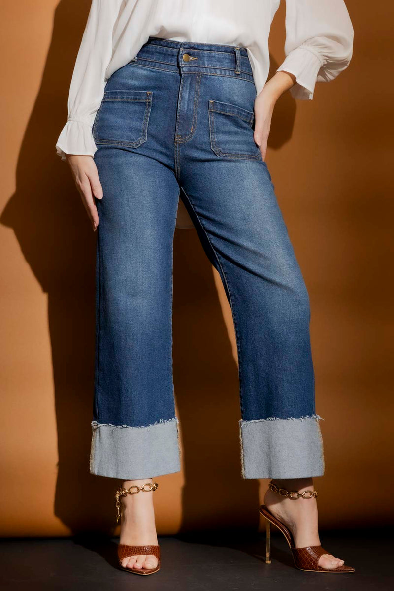 Mid Blue Stretch Pocket Jean Mid Blue