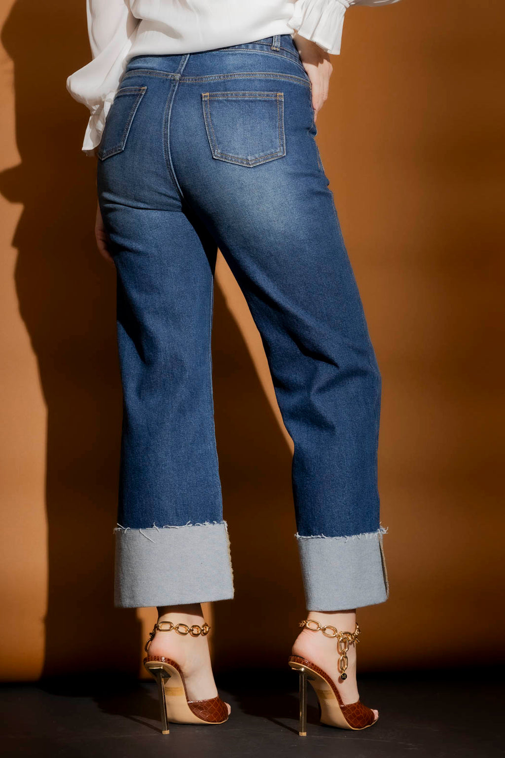 Mid Blue Stretch Pocket Jean Mid Blue