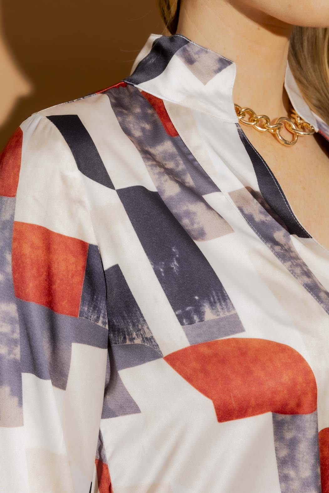 Tan/Beige Milan Blogger Shirt