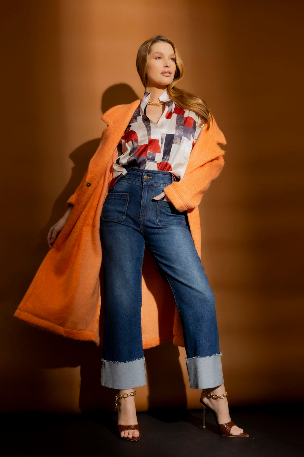 Mid Blue Stretch Pocket Jean Mid Blue