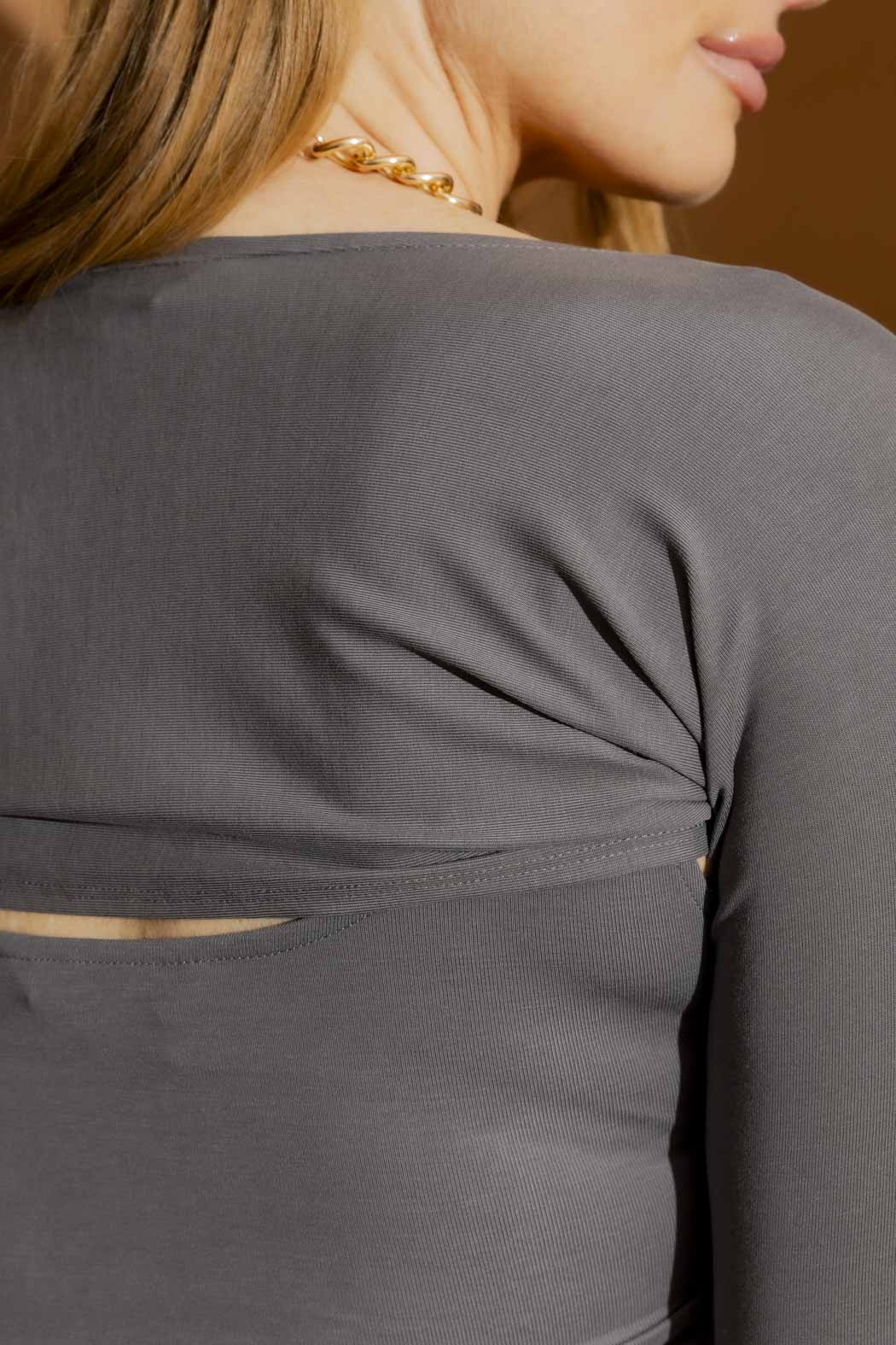 Grey Tencel Shrug
