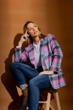Plaid Boyfriend Blazer