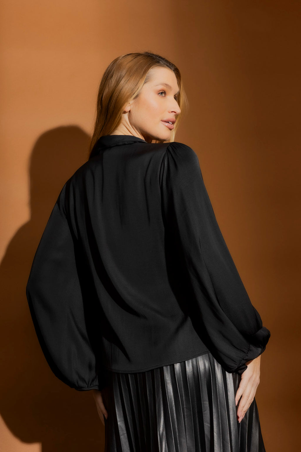 Black Silky Princess Shirt