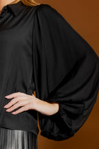 Black Silky Princess Shirt