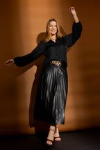 Black Silky Princess Shirt