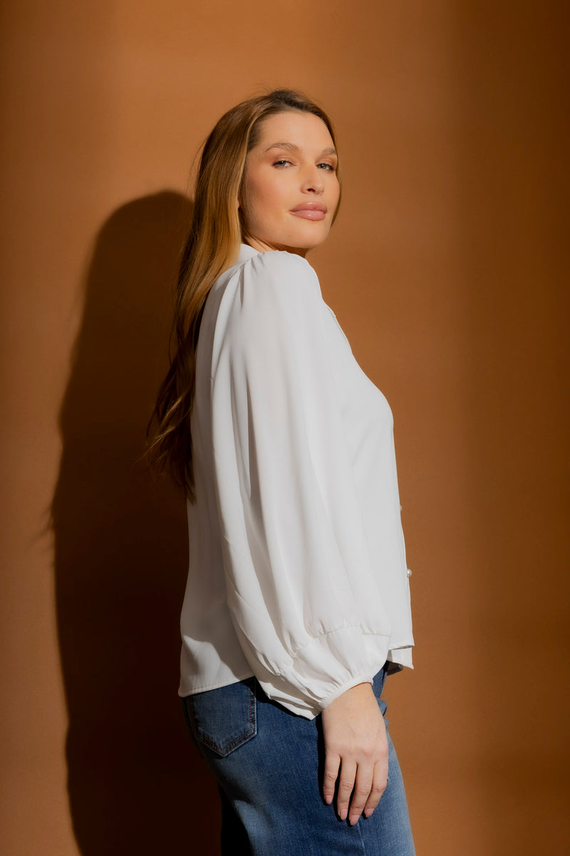 White Silky Princess Shirt