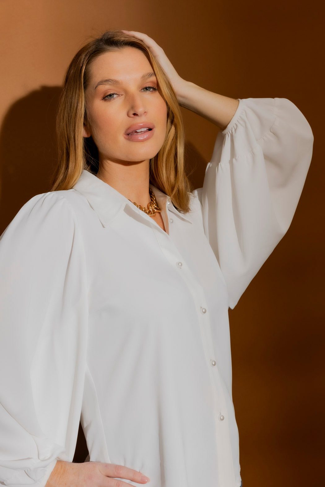 White Silky Princess Shirt