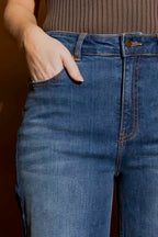 Mid Blue Wide Leg Jean Blue