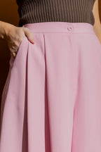Pink Euro Wide Leg Culotte