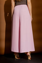 Pink Euro Wide Leg Culotte