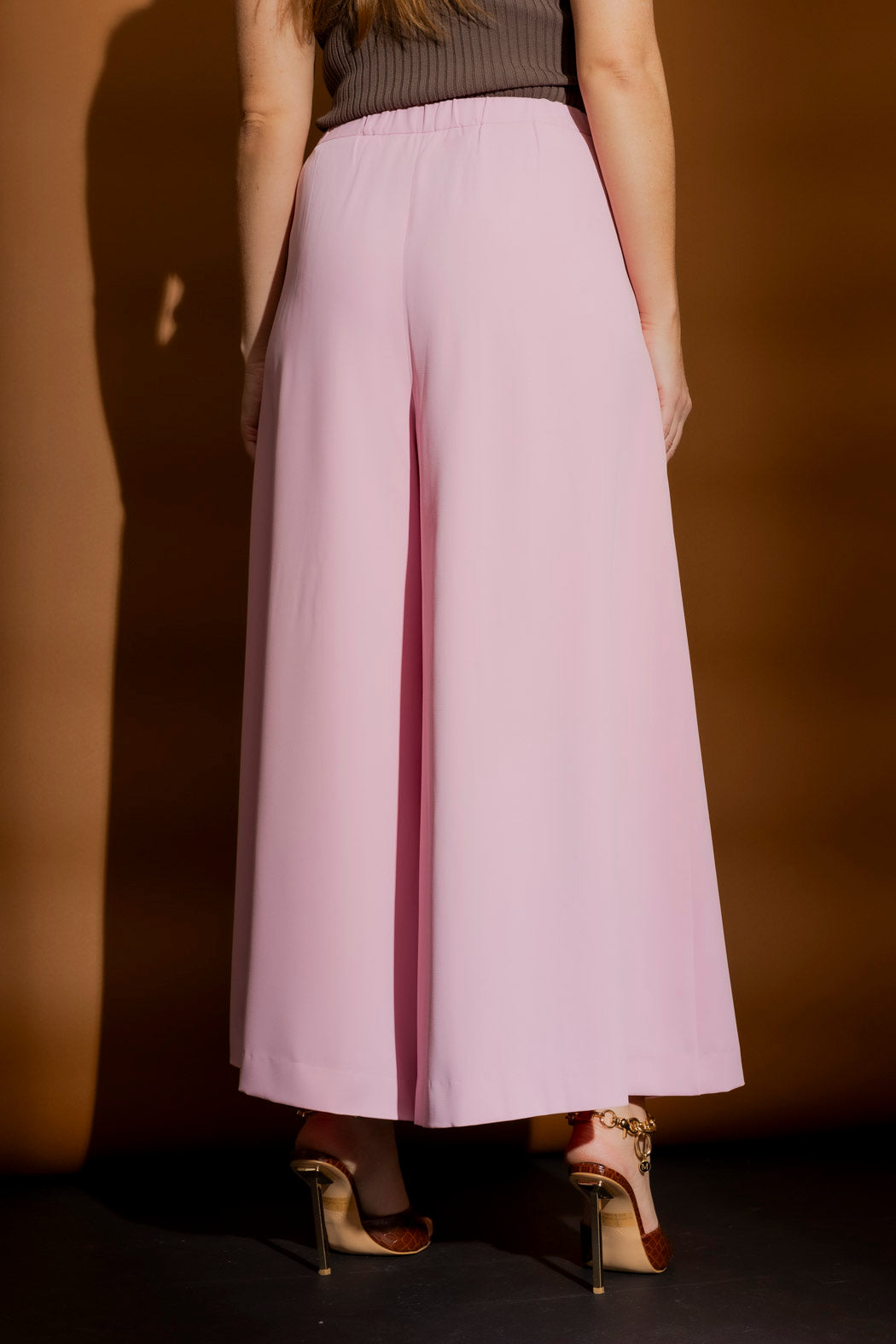 Pink Euro Wide Leg Culotte
