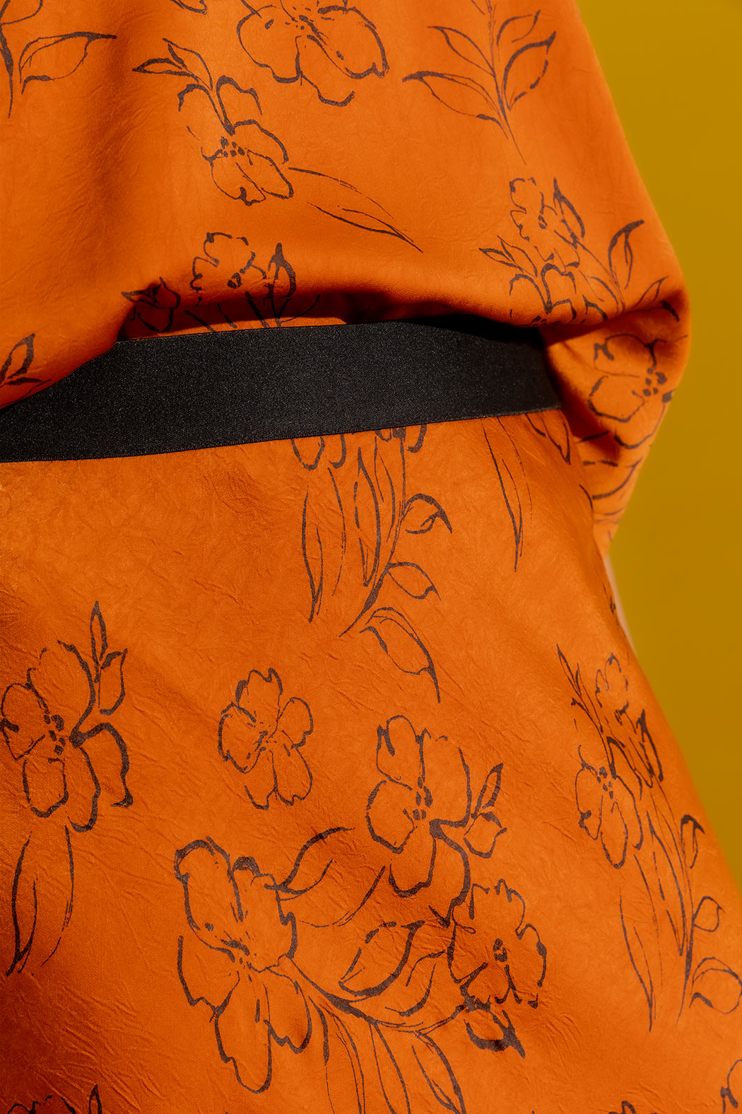 Tan/Black Bias Skirt