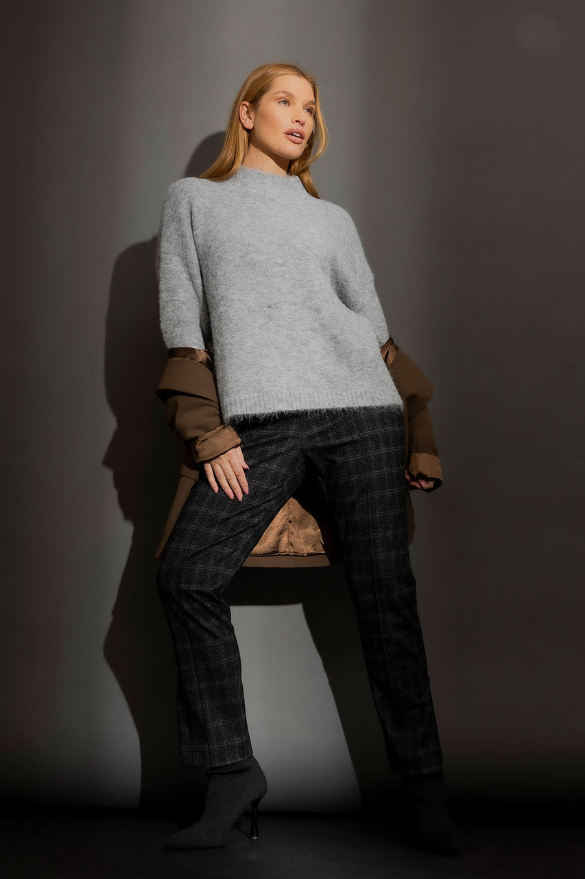 Grey Funnel Neck Jumper Grey S