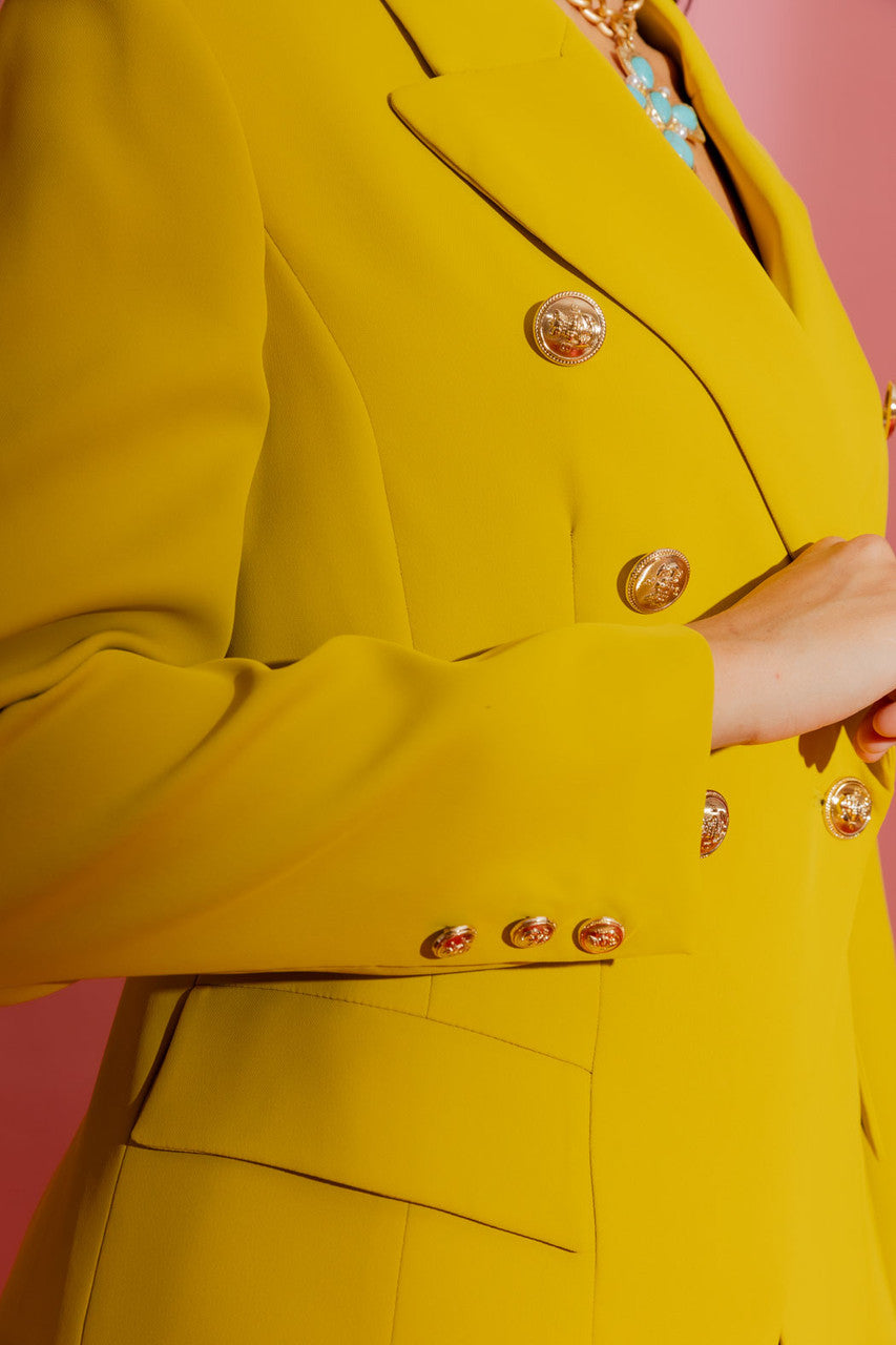 Chartreuse Euro Sisca Blazer