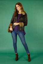 Chocolate Faux Fur Harlem Jacket