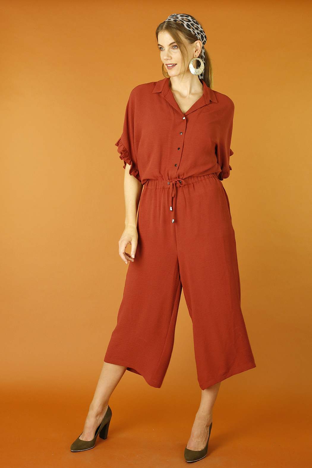 Rust Anna Jumpsuit - SALE