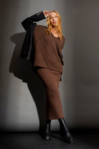 Cocoa Criss-Cross V-Neck Jumper Cocoa S