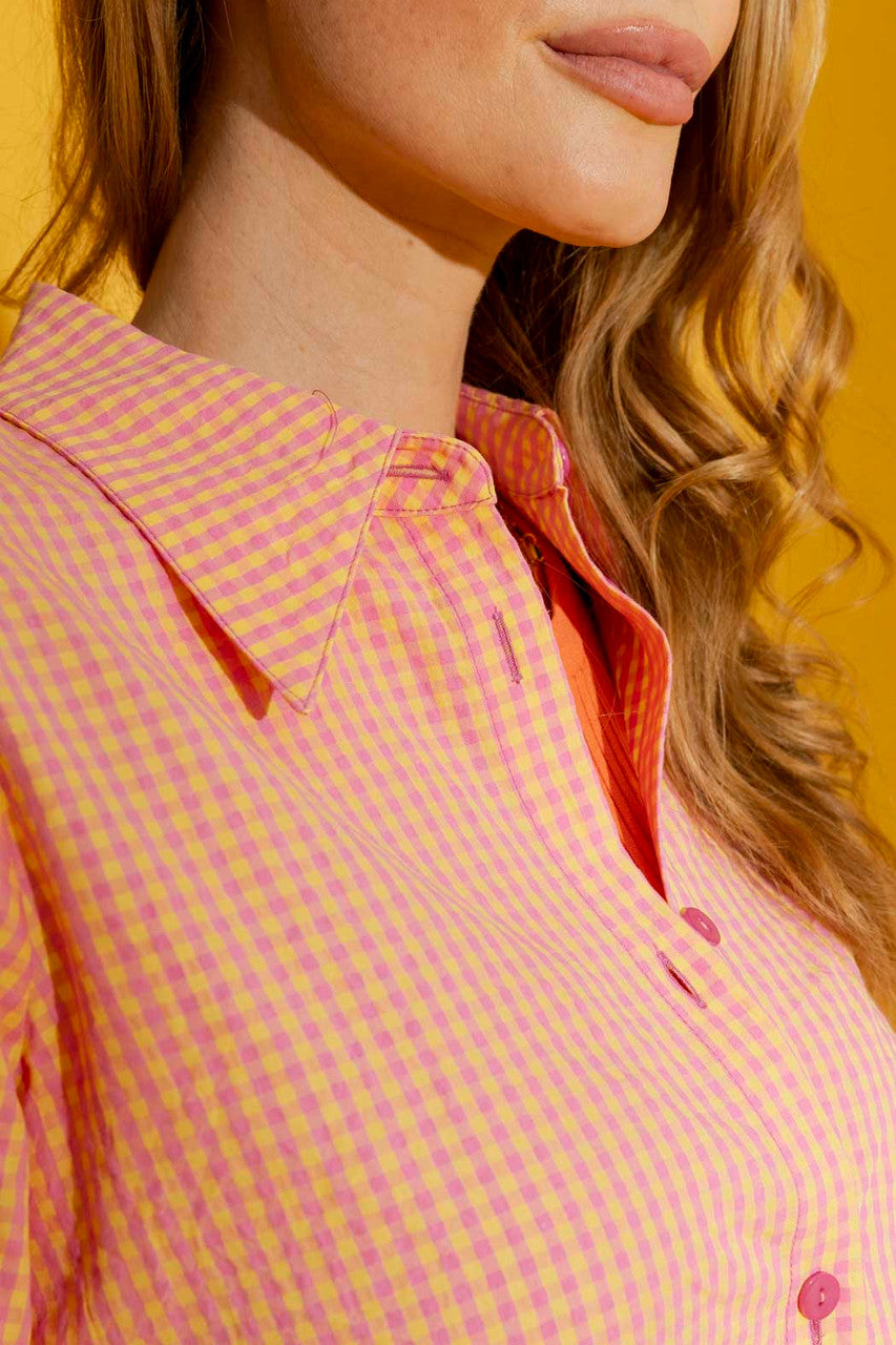 Pink Gingham Zhoush Shirt