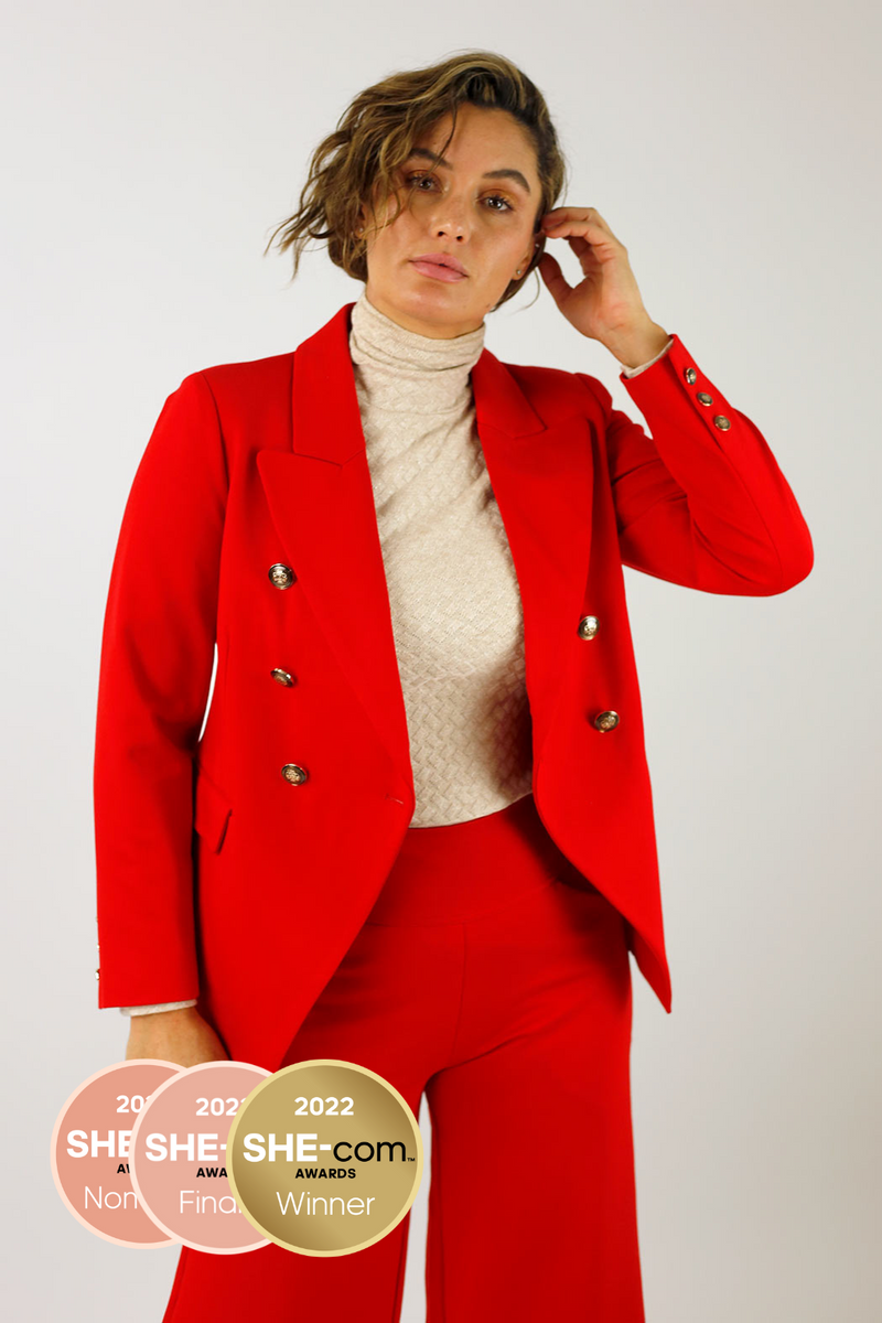 Red Sisca Blazer - FINAL SALE