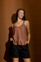 Taupe Wide Strap Cami