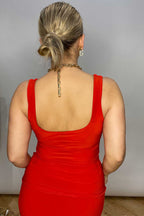 Red Jersey Double Cami