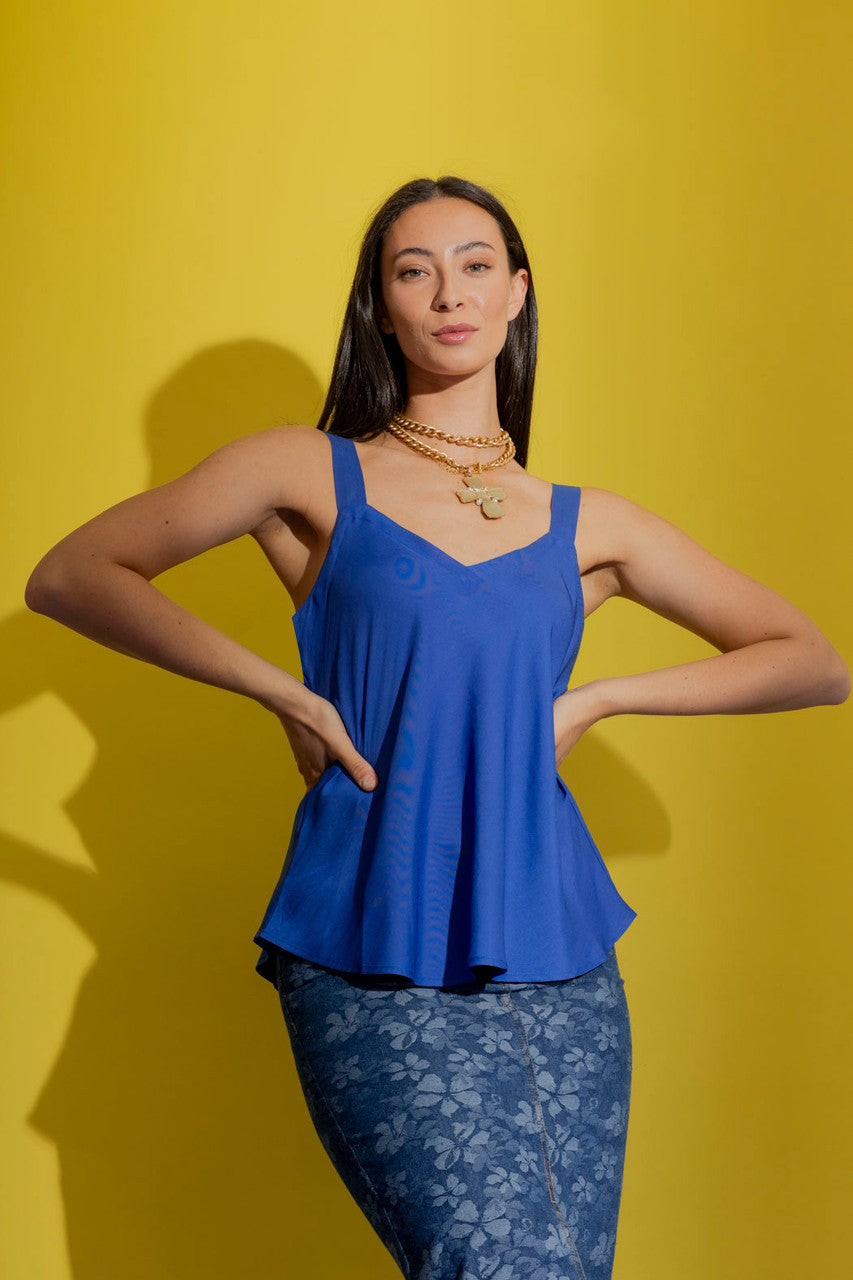 Cobalt Wide Strap Cami