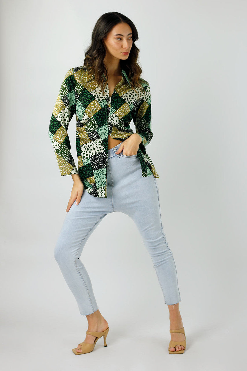 Light Denim Slouch Jeans