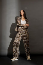 Grey Animal Paperbag Pant Grey Animal