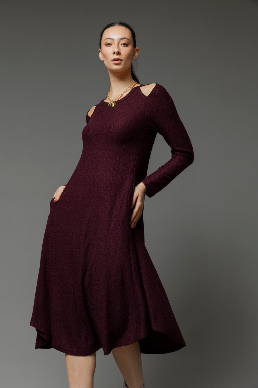 Plum Bella Keyhole Dress
