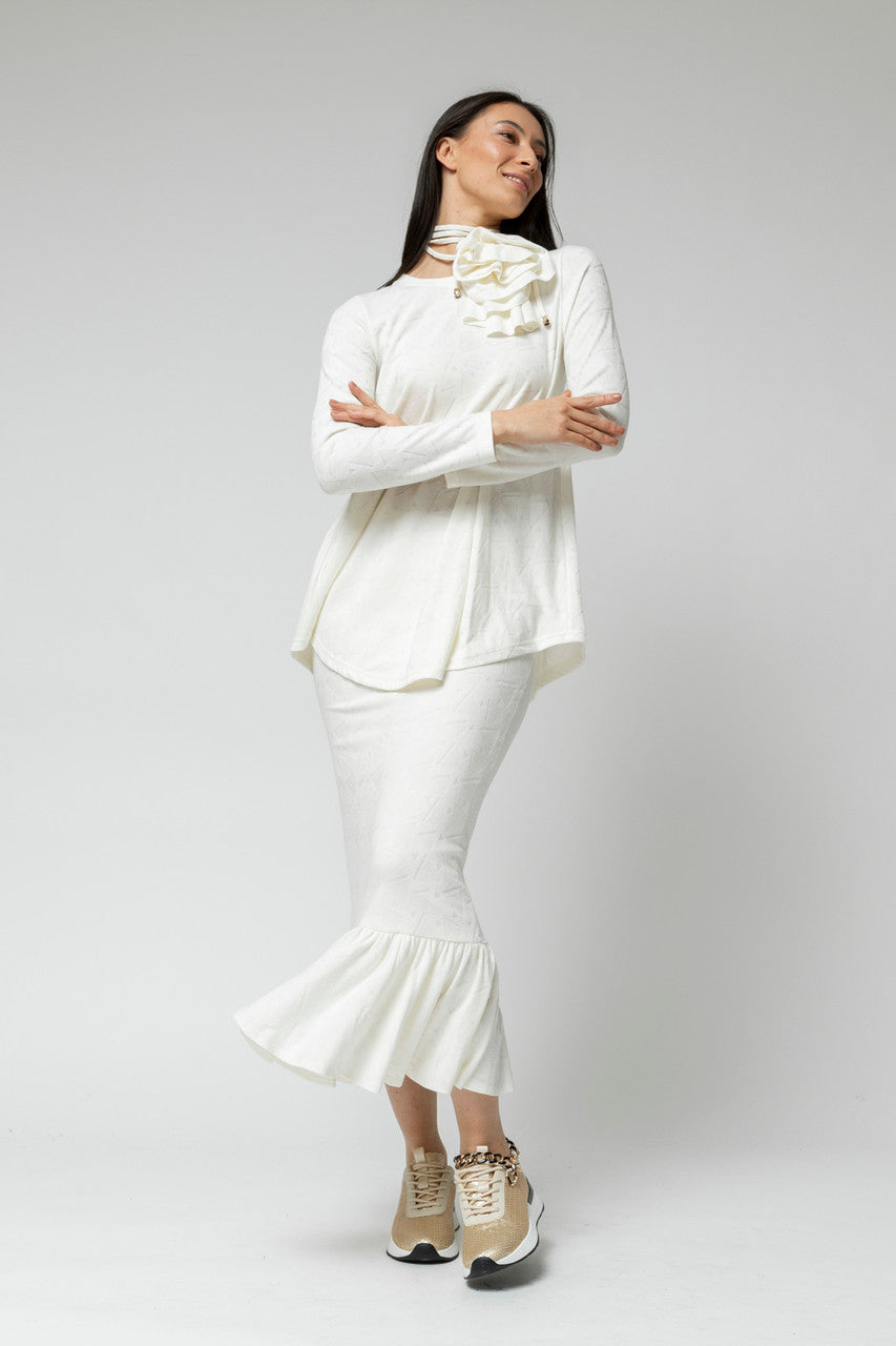 Ivory Frill Skirt