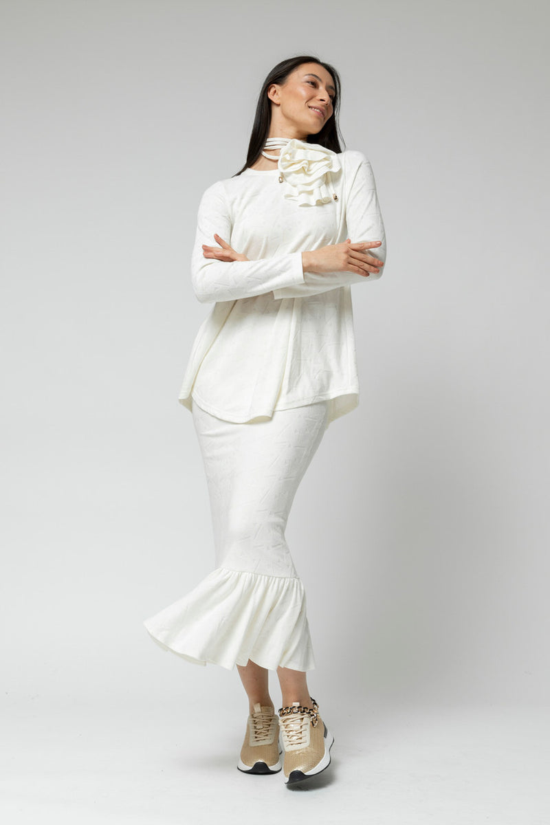 Ivory Frill Skirt