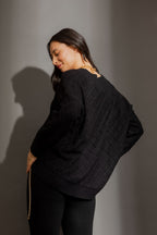 Black Diamond V Neck Jumper Black S/M