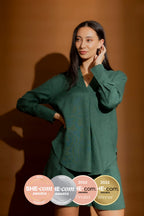 Sage Luxury Linen Blogger Shirt