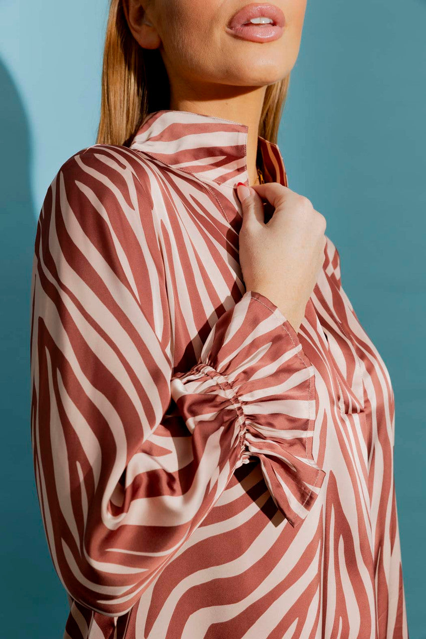 Sienna Zebra Femme Blogger Shirt