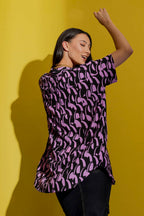 Pink/Black Half Sleeve Blake Shirt