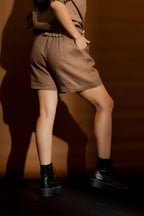 Coffee Luxury Linen Short
