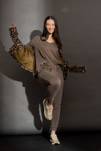 Cocoa Washed Long Sleeve Top