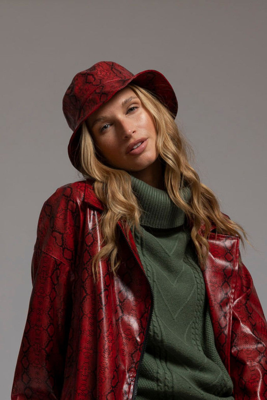 Red Waterproof Hat - FINAL SALE